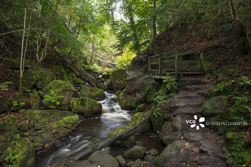 位于南约克郡谢菲尔德附近的怀明布鲁克自然保护区图片素材