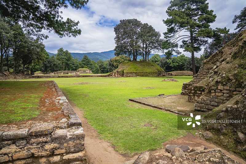特克潘市奇马尔滕戈的伊希姆切考古遗址全景图图片素材
