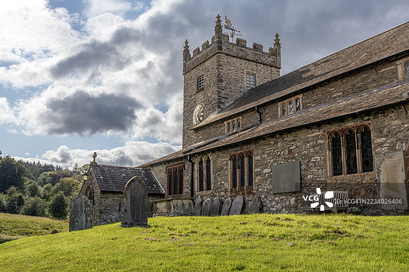 英格兰霍克斯黑德的圣迈克尔与众天使教堂图片素材
