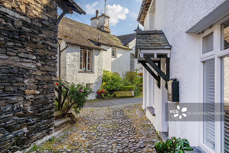 英格兰霍克斯黑德的乡村街景图片素材