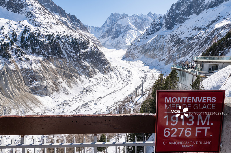 冬季的霞慕尼蒙特维尔图片素材