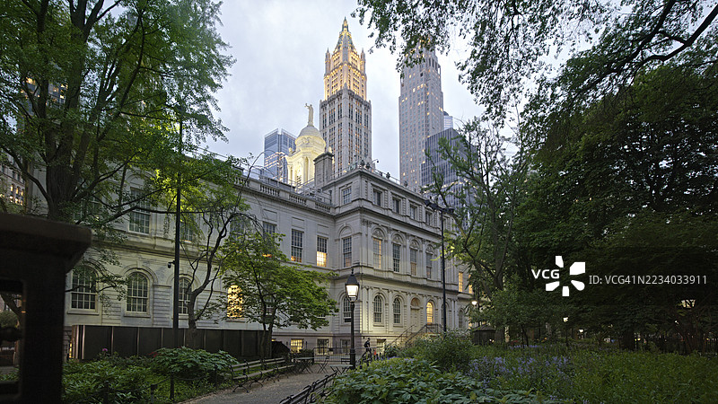 纽约市政厅图片素材