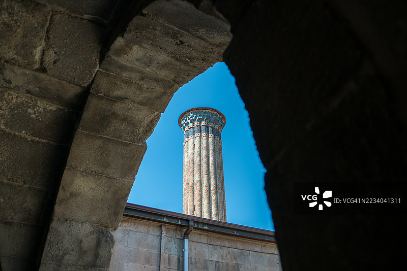 双尖塔清真寺图片素材