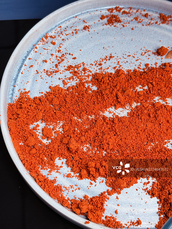 阿基奥特粉（红木子）用于厄瓜多尔生鱼片图片素材