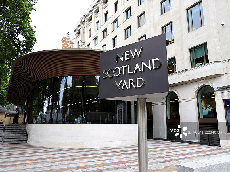 伦敦的新苏格兰场及标志图片素材