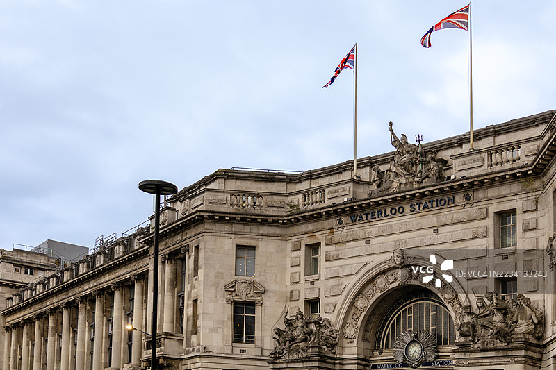 伦敦滑铁卢车站，英格兰图片素材