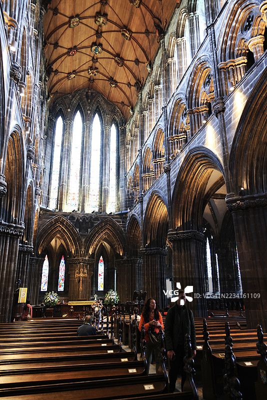 格拉斯哥大教堂的合唱团 - 苏格兰格拉斯哥的祭坛区域图片素材