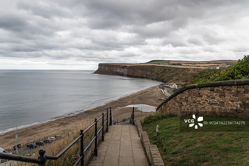 萨尔茨堡，通往海滩的阶梯图片素材