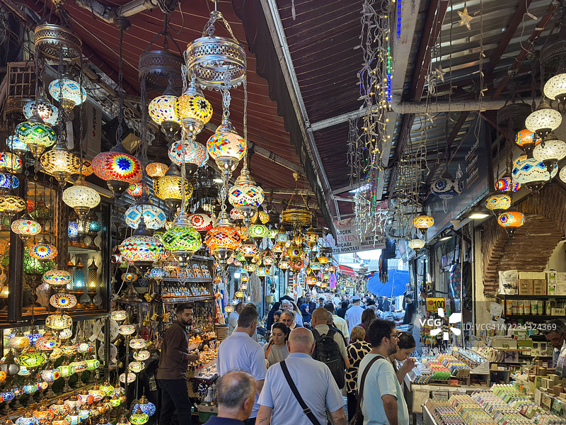 埃米农努，香料市场，伊斯坦布尔图片素材