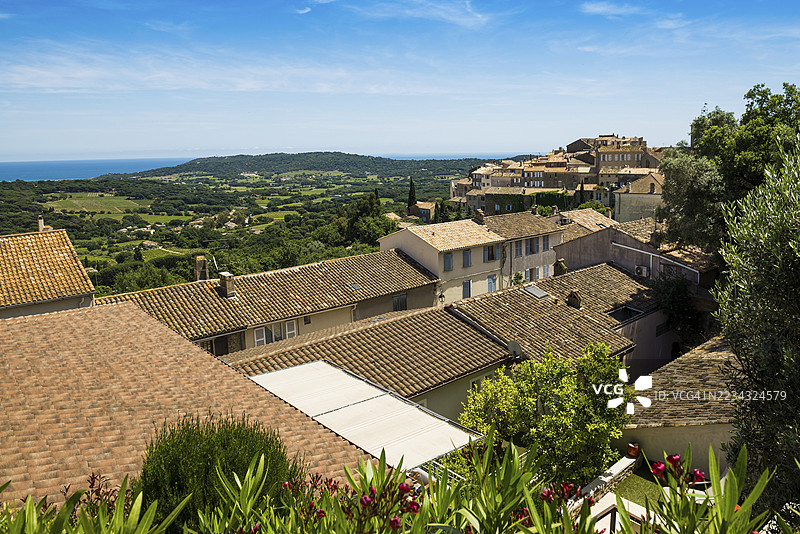 拉马图埃尔,圣特罗佩,瓦尔,法国里维埃拉,普罗旺斯-阿尔卑斯-蓝色海岸,蓝色海岸,法国图片素材