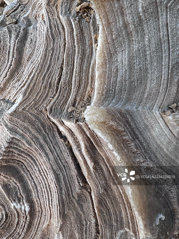 层状岩石纹理的特写图片素材