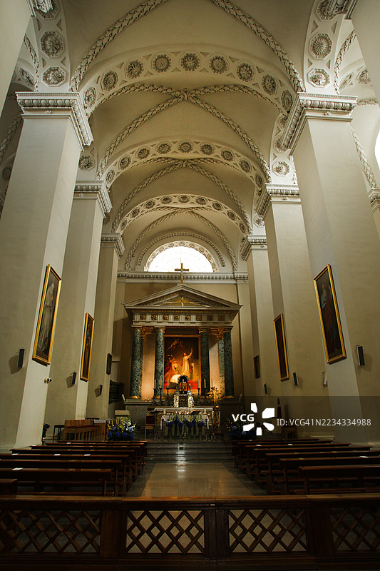 立陶宛 - 维尔纽斯大教堂大殿图片素材