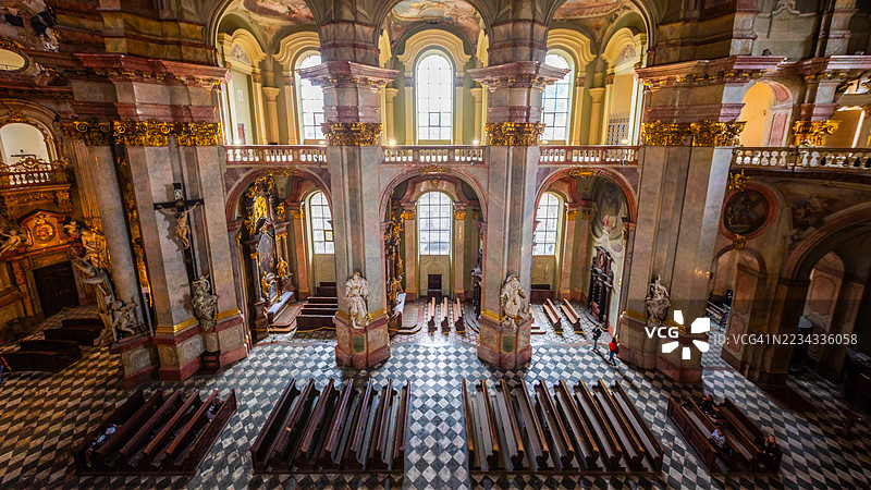 布拉格的圣尼古拉斯教堂图片素材