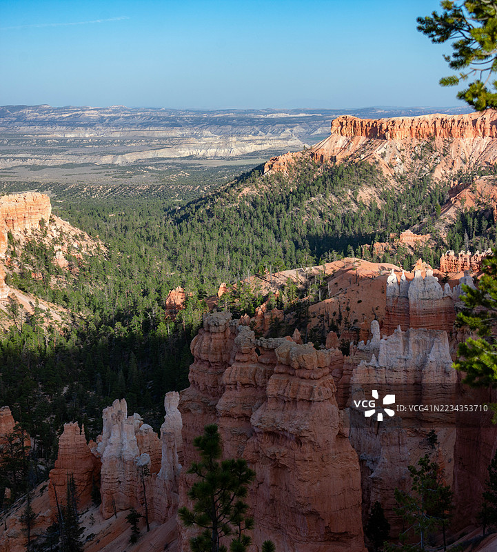 布莱斯峡谷国家公园的风景，位于美国加利福尼亚州奥克斯纳德，布莱斯峡谷北部图片素材