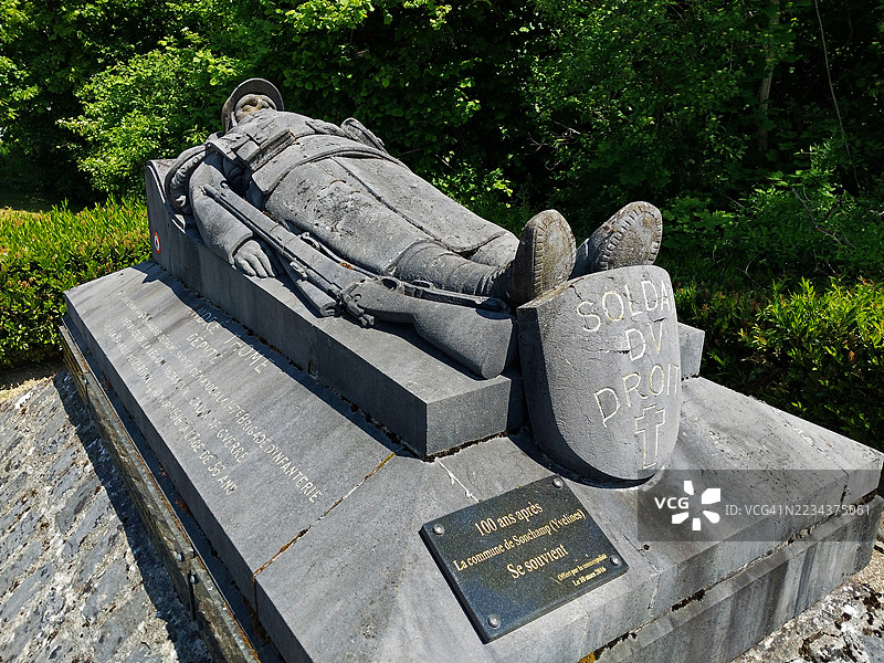 维尔登的权利士兵纪念碑图片素材