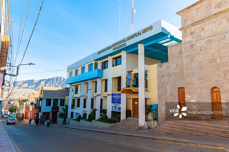 马里斯卡尔·尼托省市 - 莫奎瓜，秘鲁图片素材