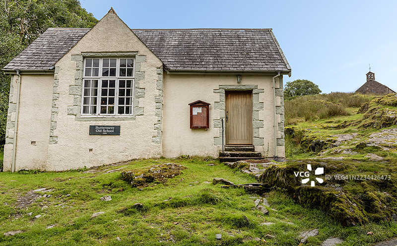 巴特默尔旧学校，湖区，英格兰图片素材