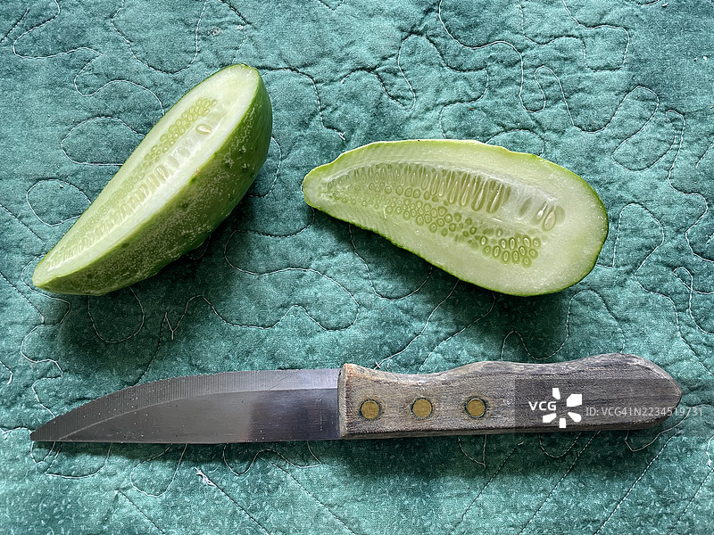 黄瓜与刀子图片素材