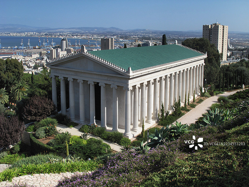 以色列海法卡梅尔山上的档案馆大楼图片素材