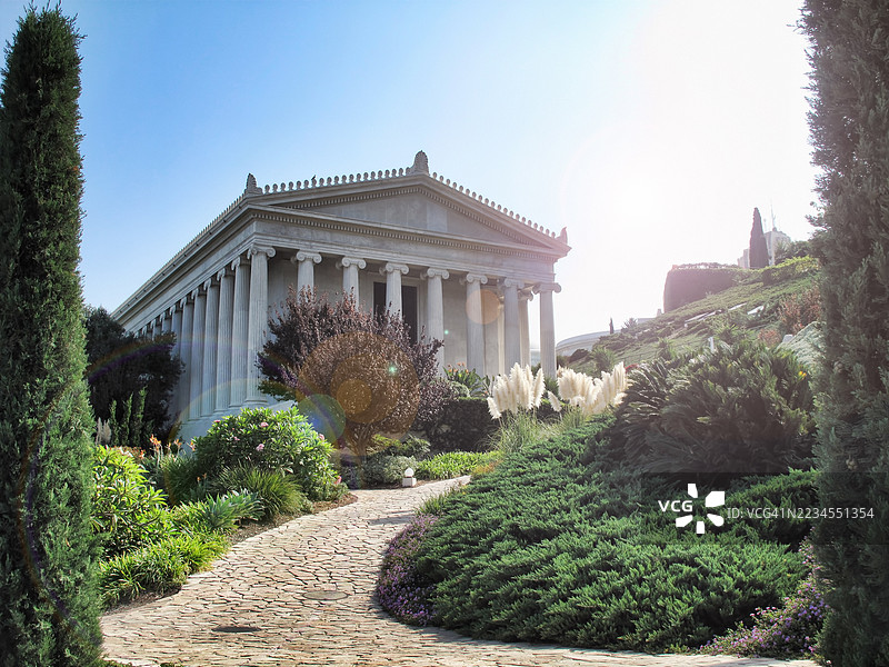 以色列海法卡梅尔山上的档案馆建筑图片素材