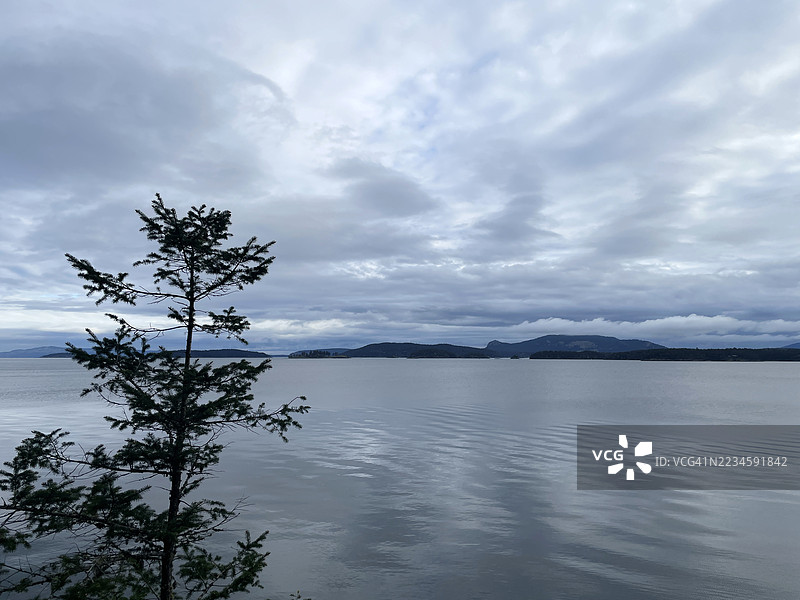 萨利什海，圣胡安岛，华盛顿州图片素材