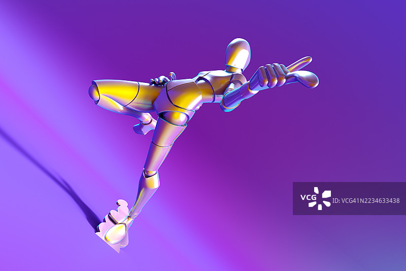 跳舞的机器人图片素材