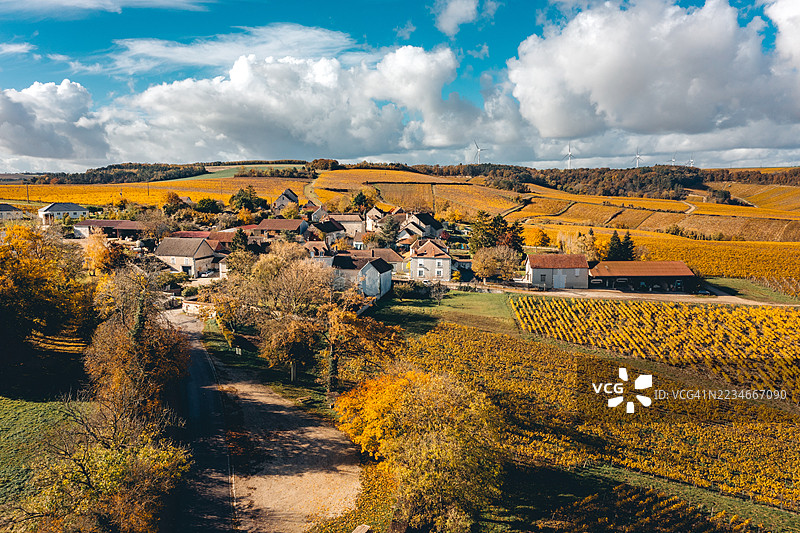 法国，勃艮第-弗朗什-孔泰，勃艮第，科特迪瓦。普雷希图片素材