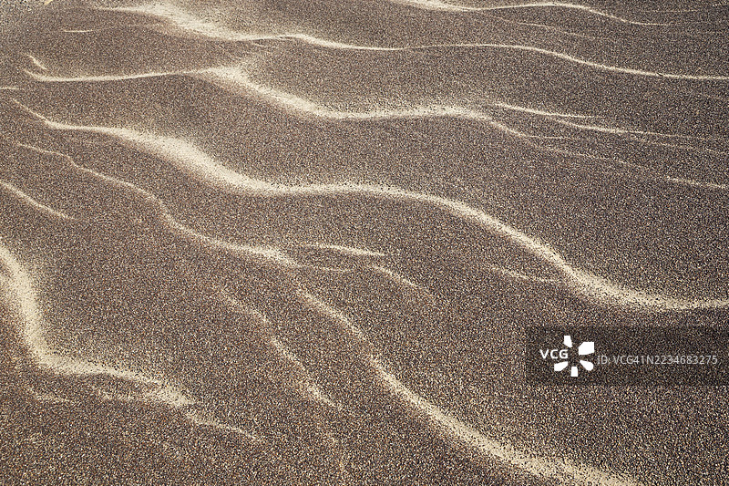 纳米布沙漠中的沙子图案。纳米比亚骷髅海岸国家公园图片素材