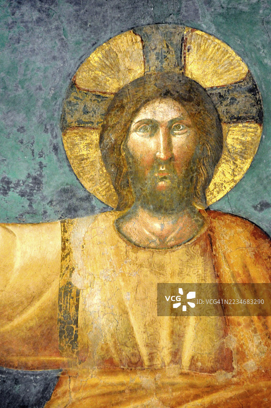 皮耶特罗·卡瓦利尼 - 圣乔治教堂 - 后殿 - 耶稣基督。图片素材