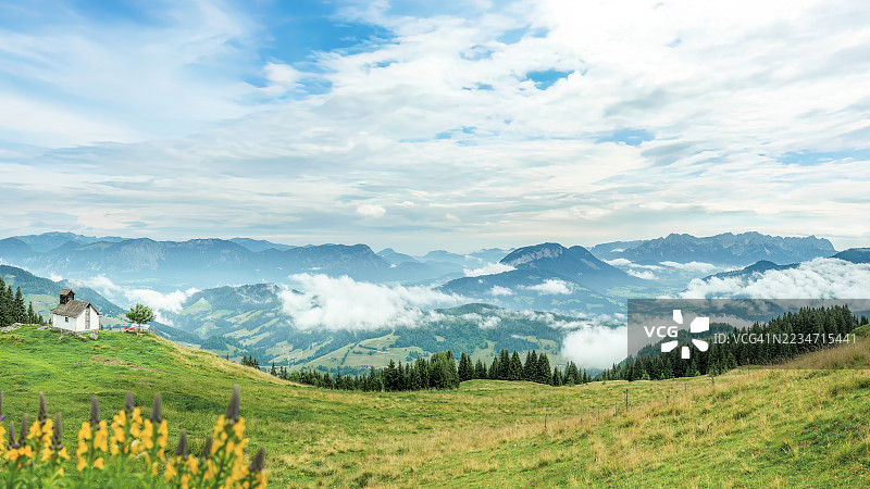 奥地利，蒂罗尔州，怀尔德施诺。图片素材