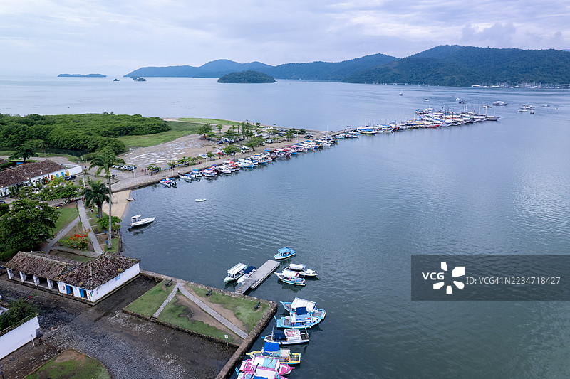 巴西里约热内卢的帕拉蒂市鸟瞰图图片素材
