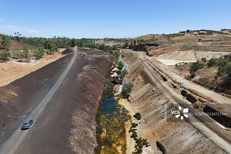 圣多明戈斯矿区，废弃的采矿区图片素材