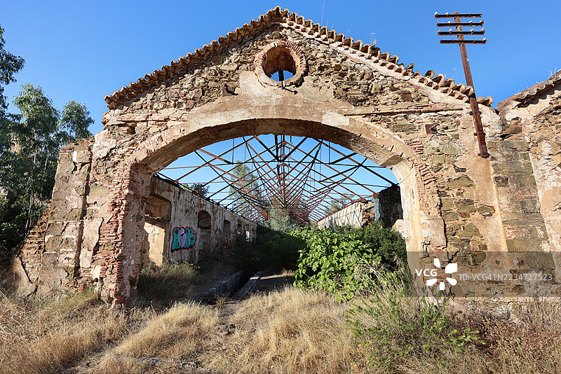 圣多明戈斯矿区，废弃的采矿区图片素材