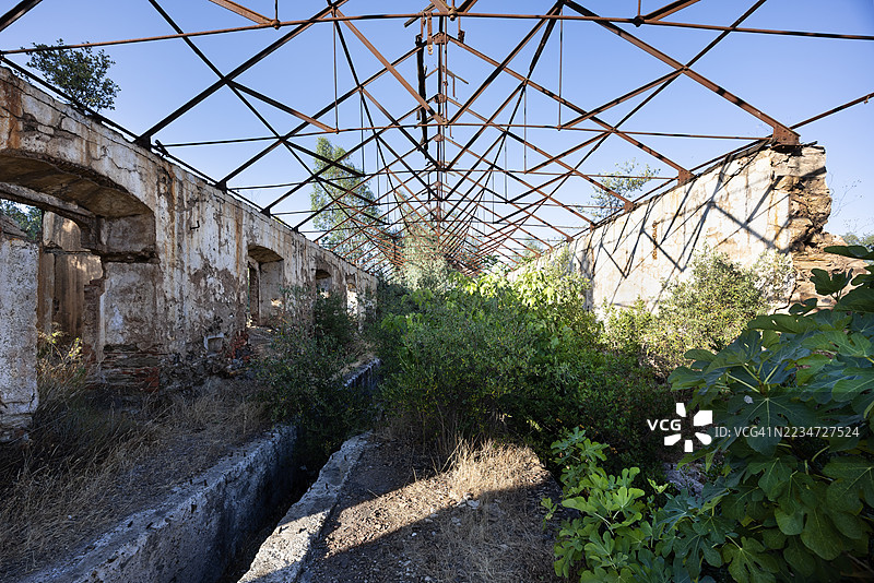 圣多明戈斯矿区，废弃的矿业区域图片素材