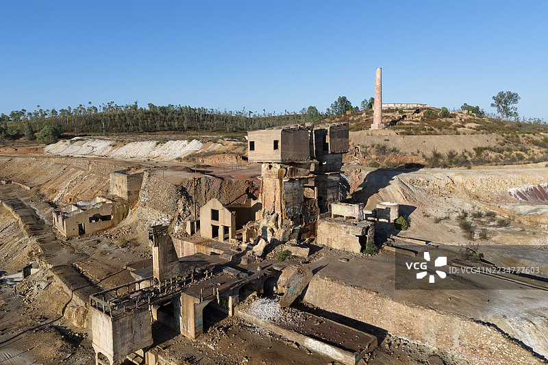 圣多明戈斯矿区，废弃的采矿区图片素材