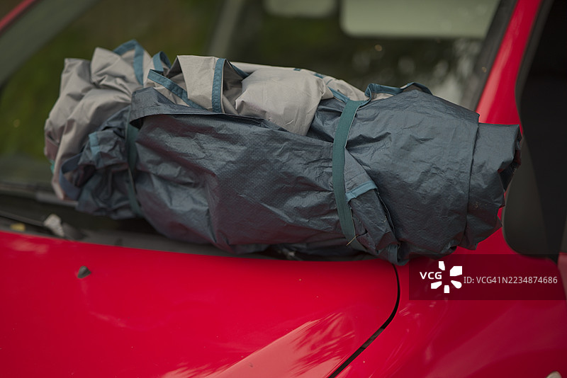 乡村小帐篷野营图片素材