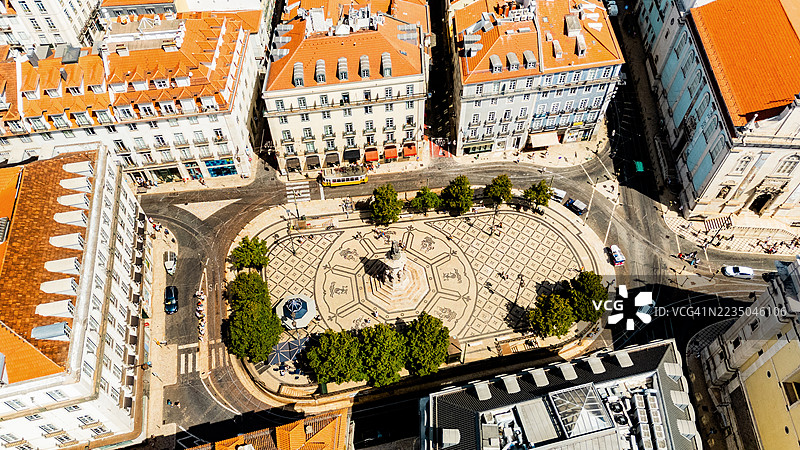 里斯本，葡萄牙，鸟瞰图图片素材