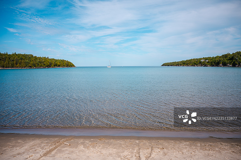 托伯莫里海岸风光图片素材