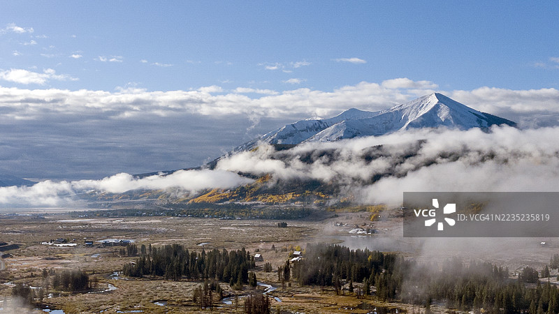 科罗拉多落基山脉的多彩秋天图片素材