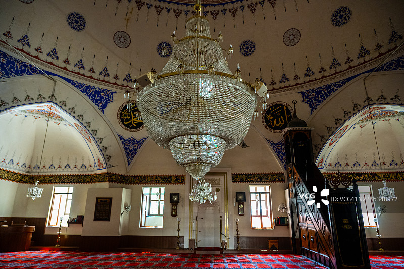 耶尔德勒姆·巴耶济德清真寺内部，穆杜尔努图片素材