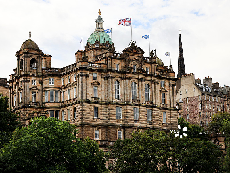 苏格兰银行总部，爱丁堡，苏格兰图片素材