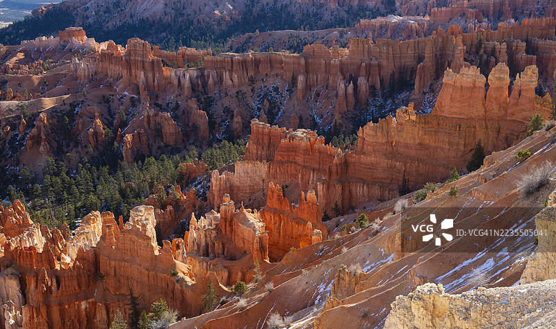 布莱斯峡谷的岩石 formations图片素材