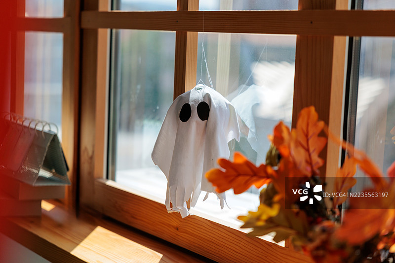 自制悬挂万圣节鬼魂图片素材