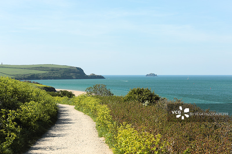 帕兹托附近的骆驼河口沿岸小径图片素材