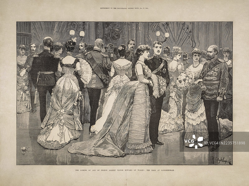 桑德灵汉的舞会图片素材