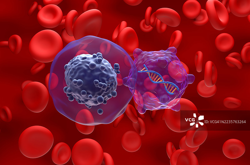 急性髓性白血病的基因治疗概念插图图片素材