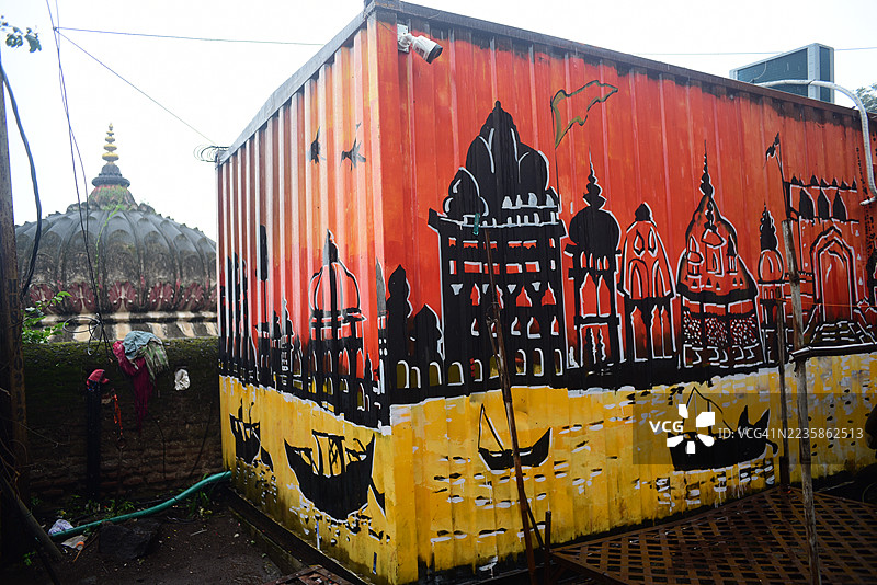 马赫什瓦尔堡垒中的阿希利亚·拜·霍尔卡尔雕像图片素材