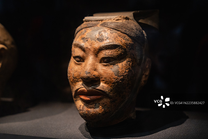 中国西安著名兵马俑图片素材