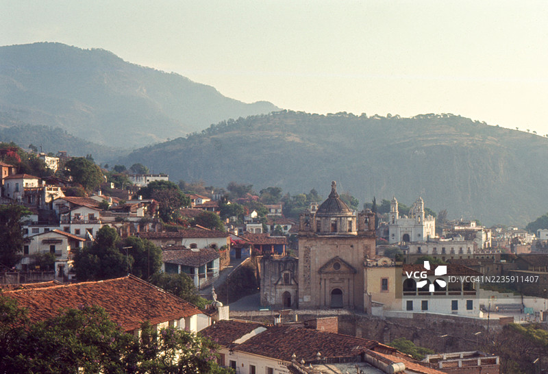 1965年塔斯科镇老照片 - 塔斯科，墨西哥图片素材