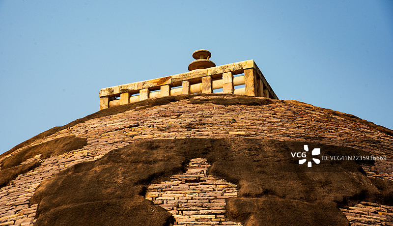 桑奇大塔，联合国教科文组织世界遗产，印度中央邦。图片素材